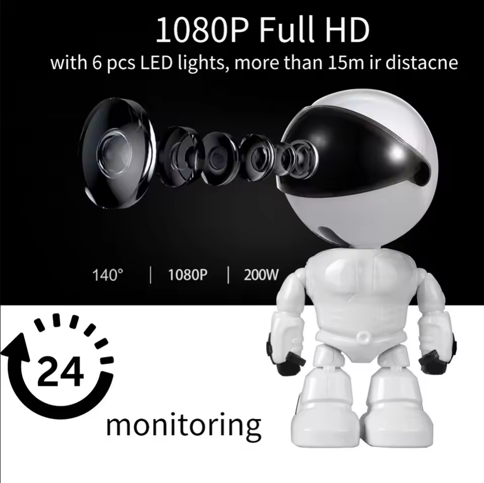 Robot inteligente WiFi Cámara  - Home Security Robot reseña y precio