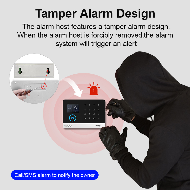 Sistema de alarma WiFi GSM par - Home Security Front Door Camera reseña y precio