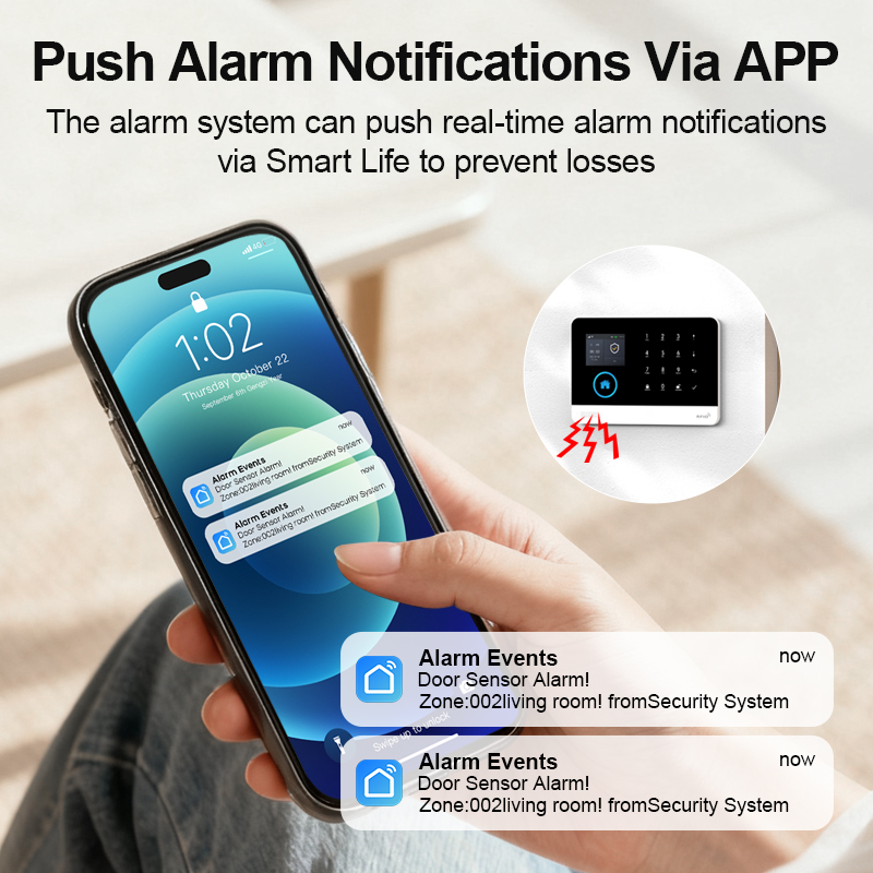 Sistema de alarma WiFi GSM par - Home Security Front Door Camera reseña y precio