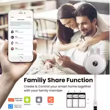 Mini cámara WiFi Tuya 2K, cáma - Home Security Flood Lights reseña y precio